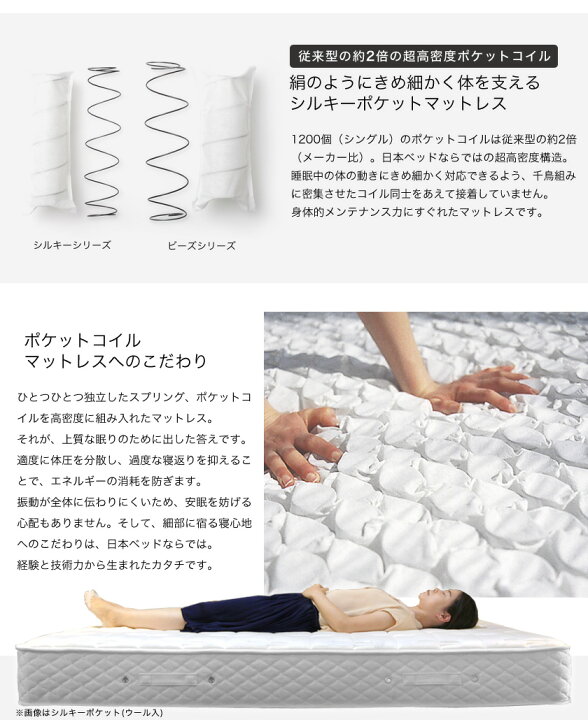 楽天市場】【20時〜ポイント5倍☆27日1:59まで！】 日本ベッド 