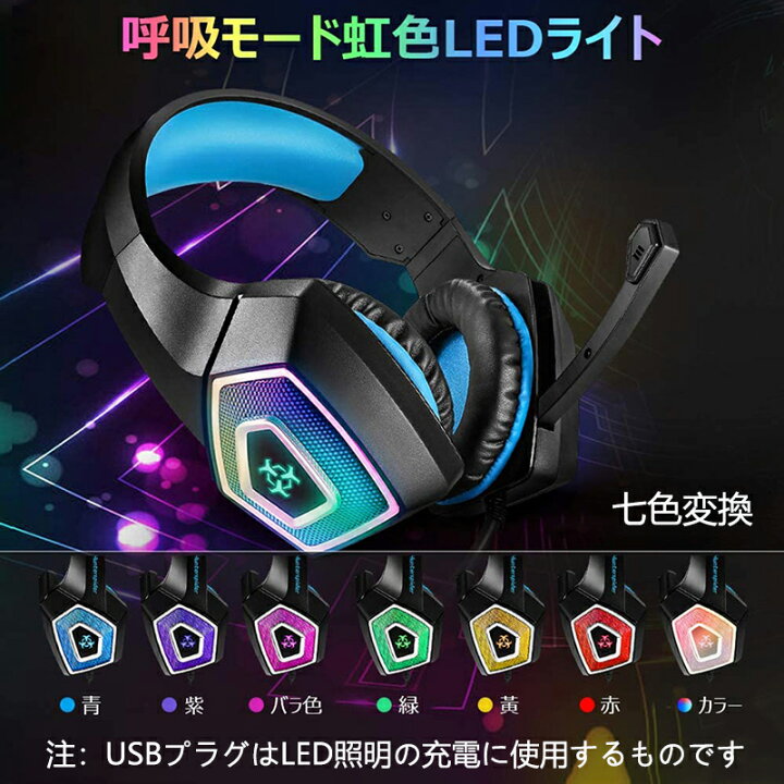 楽天市場】ゲーミングヘッドセット ps4 ヘッドホン プレゼント  