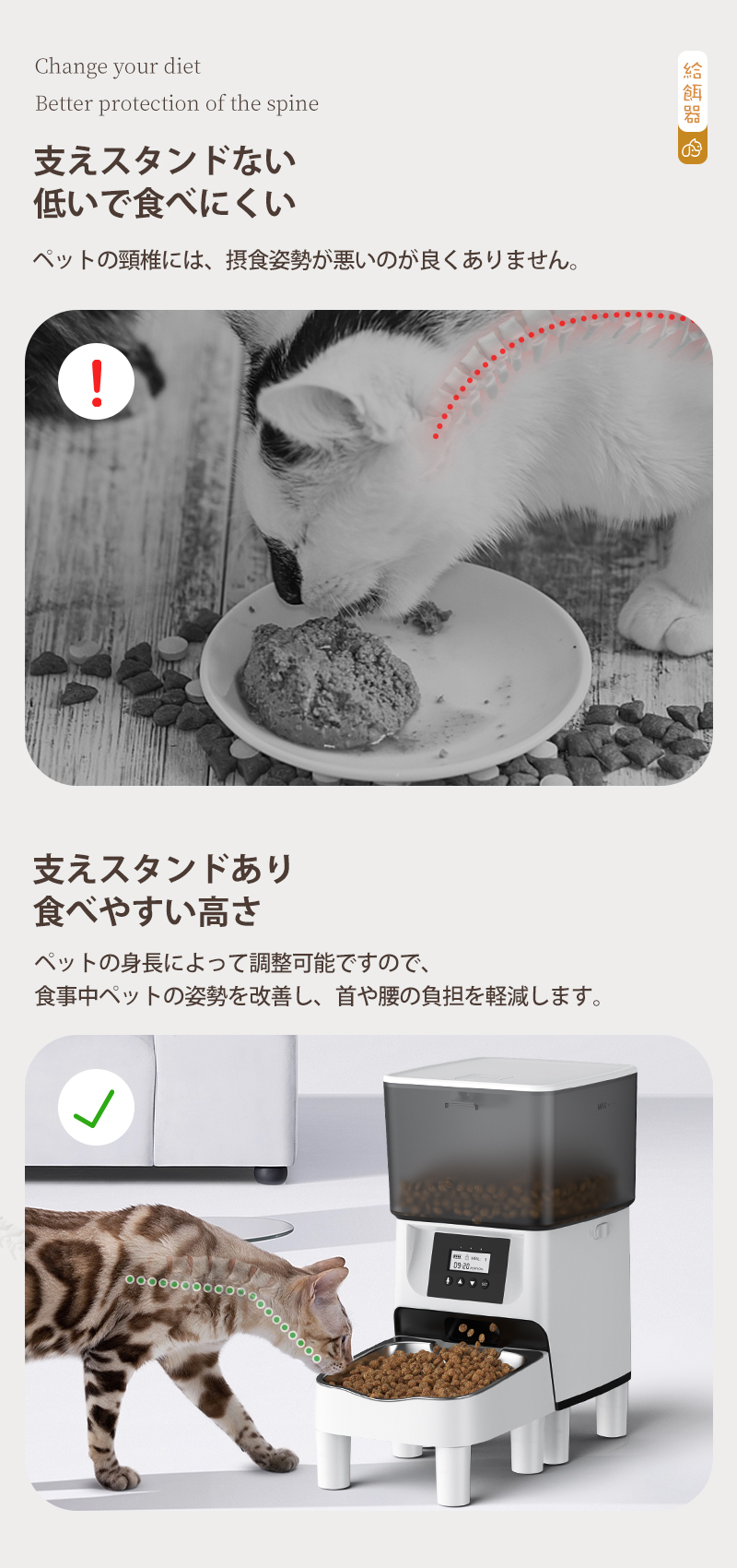 第一ネット第一ネット自動給餌器支えスタンド 猫 犬 ペット用給餌器スタンド 2.5cm 5cm 10個セット ペット用食器・給水器・給餌器 