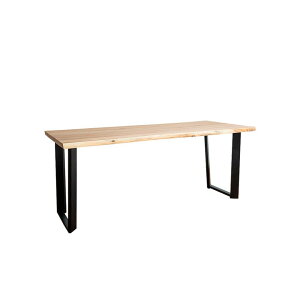 【全商品に使える11%offクーポン!!】 ダイニングテーブル 幅180cm おしゃれ モダン 和モダン テーブル 一枚板風 耳付き 天然木 突板 補強桟 ウォールナット オーク スチール脚 選べる脚 無垢材