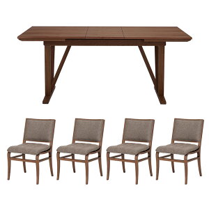 【全商品ポイント10倍!!】 ダイニングテーブルセット 4人掛け 伸長式テーブル 140cm 180cm 北欧 おしゃれ ダイニングチェア 4脚セット 伸縮式 木製 天然木 高級感 カフェ風 食卓テーブル 食卓椅