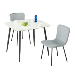 【全商品に使える11%offクーポン!!】 ダイニングテーブルセット セラミック 幅90cm 2人掛け 2人用 ダイニングチェア 4脚セット モダン シンプル おしゃれ カフェ風 食卓テーブルセット 長方形