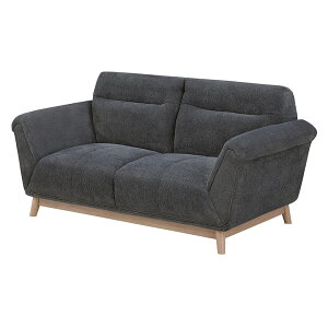 二人掛けソファ ソファ 2人掛け 2人用 脚付き 木脚 ナチュラル 肘付き 北欧 おしゃれ シンプル モダン かわいい ファブリック 布製 ソファー 2人掛けソファー 背もたれ脱着式 リビング ダーク