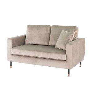 【全商品ポイント10倍!!】 ソファー ソファ 2人掛けソファ 脚取り外し可能 幅120 おしゃれ 光沢 シンプル クッション付き 脚付き ローソファ クッション 高級 ベルベット生地 2P 二人掛け かわ