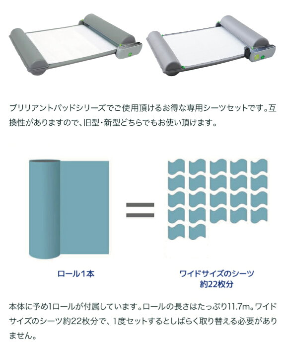 楽天市場 Oft ロール式自動犬トイレ ブリリアントパッドsmart 替えロール8本セット 1本約22シート分 犬 トイレ 自動 替え シーツ シート 交換 清潔 ロール式 自動犬トイレ おすすめ Oft Store 楽天市場店