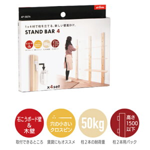 STAND BAR 4�@�X�^���h�o�[4AIWA�@AP-3027A�@�ǖʎ��[�@1x4�ޗp�p�[�c