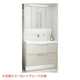 LIXIL クレヴィ【本体・ミラーセット】 奥行500 間口900mm フルスライドタイプ LED照明　スマートポケット付全収納 シングルレバーシャワー水栓 洗面台