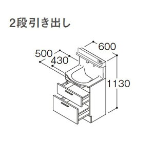 TOTO IN^[uX Ԍ600mm 2io ^CvF1 LDSFM060BC