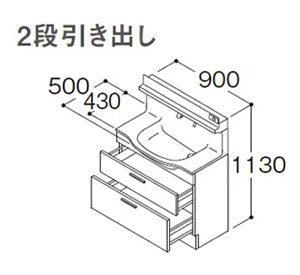 yԌP5{Ly[zTOTO IN^[uX Ԍ900mm 2io ^CvF1 LDSFM090BC