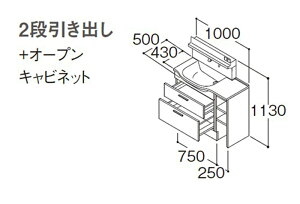 TOTO IN^[uX Ԍ1000mm 2io{I[vLrlbg ^CvF1 LDSFM100BF