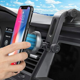 【両用】【送料無料】 ipow 車載ホルダー スマホ ダッシュボード 磁石 マグネット ゲル 吸盤式 スマホスタンド 車 タブレット スマホホルダー 車載用 iPhone 14 Pro Max Google Pixel 7 Pro Galaxy Z Fold4 iPad miniなど