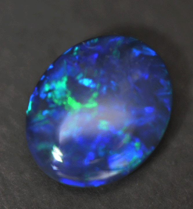 青、紫、緑色オーストラリア　ブラック　オパール美石　遊色　抜群色　S-F091-1702ブラックオパール K18 | K.Y.FACTORY