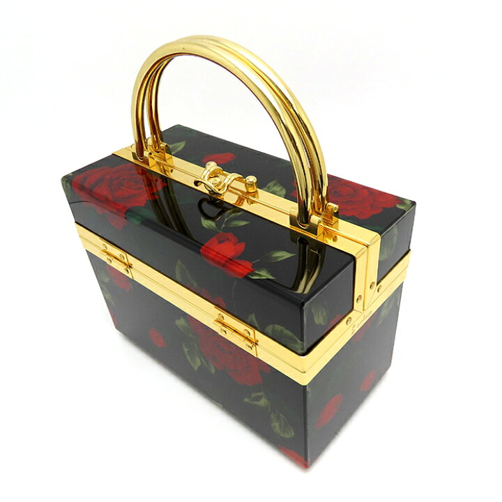 楽天市場】ボルサソベラナ バラニティバッグ バラ柄 神戸 ブラック  