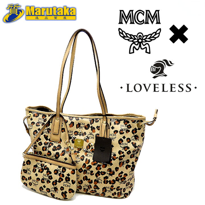楽天市場】MCM LOVELESS コラボ トート ショルダー バッグ ポーチ付 