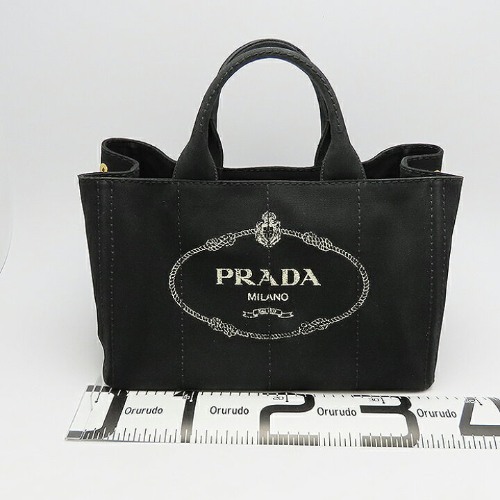楽天市場】プラダ カナパ トート ブラック ネロ 2WAY ハンドバッグ  