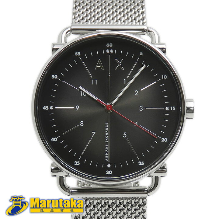 楽天市場】アルマーニエクスチェンジ ロッコ AX2900 黒文字盤 44mm 
