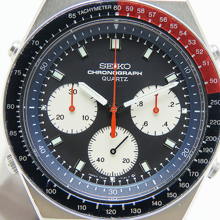 楽天市場】セイコー スピードマスター クォーツ ペプシベゼル 7A28  