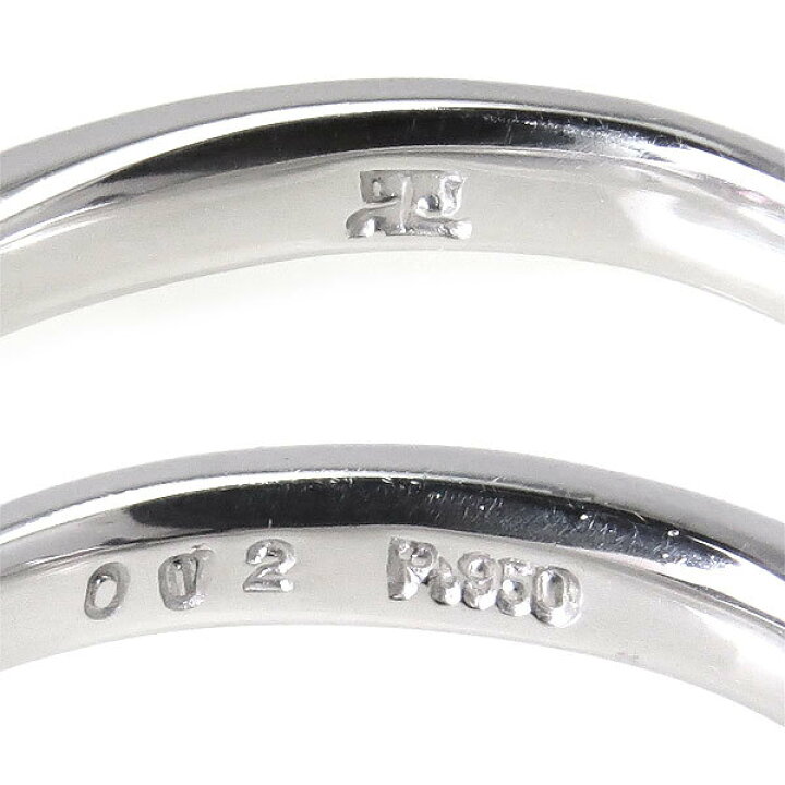 楽天市場】クレージュ Pt950 プラチナ リング ハートカット ピンク 