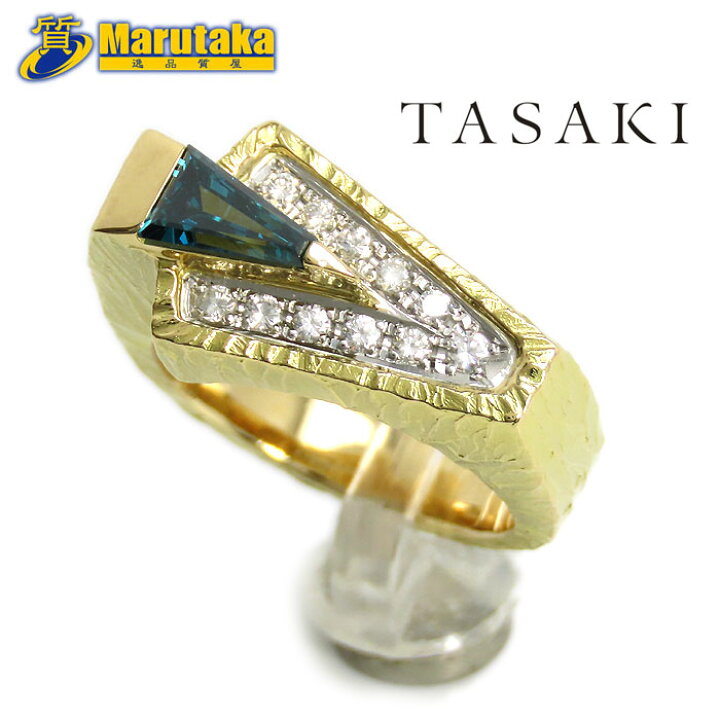 楽天市場】TASAKI K18/Pt900 BD0.48ct D0.17ct ブルーダイヤ ダイヤ 