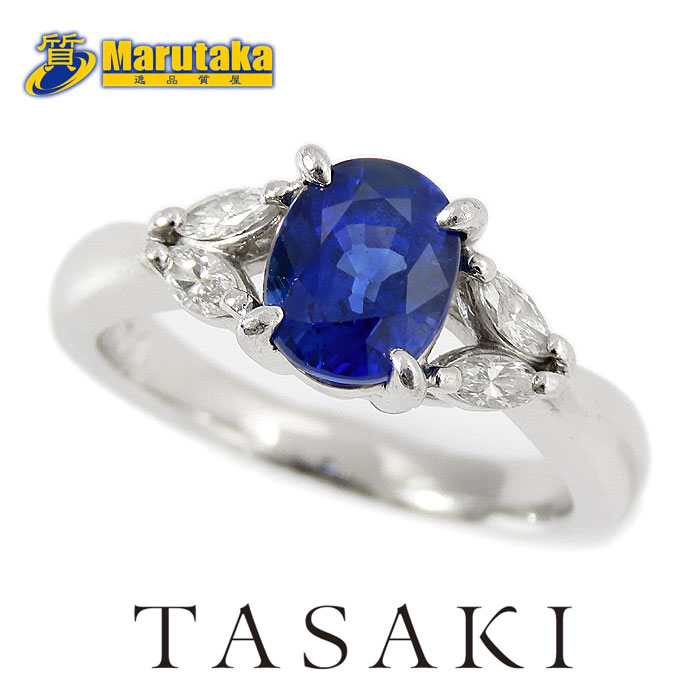 楽天市場】TASAKI 1.71ct サファイア ダイヤモンド リング 10号 Pt900