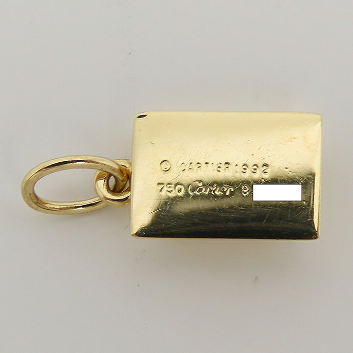 楽天市場】カルティエ インゴット ペンダント トップ 750 YG K18 1/8oz 