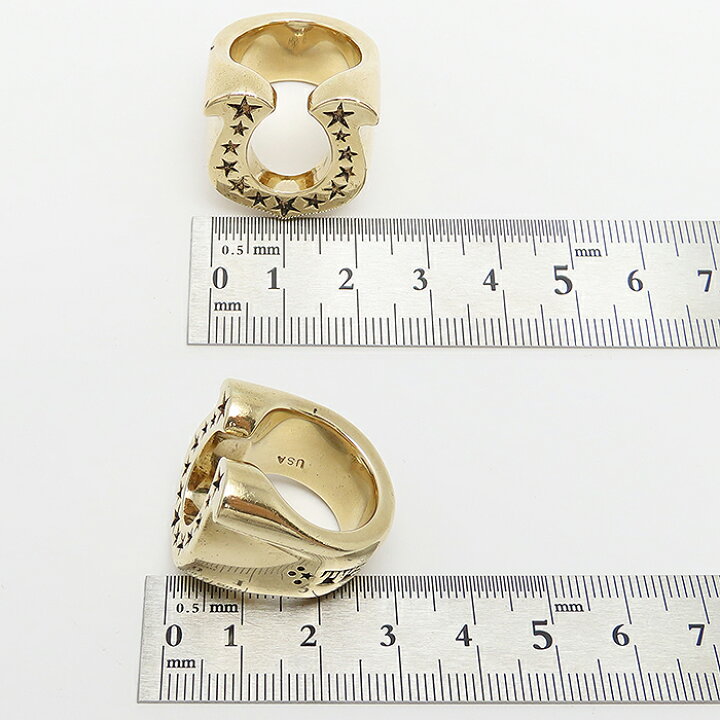 楽天市場】テンダーロイン ホースシュー リング 14号 スター イエロー  