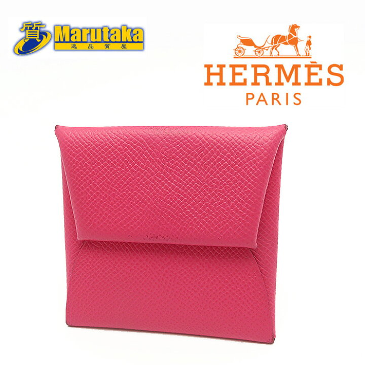 楽天市場】エルメス バスティア ピンク エプソン コインケース レザー  