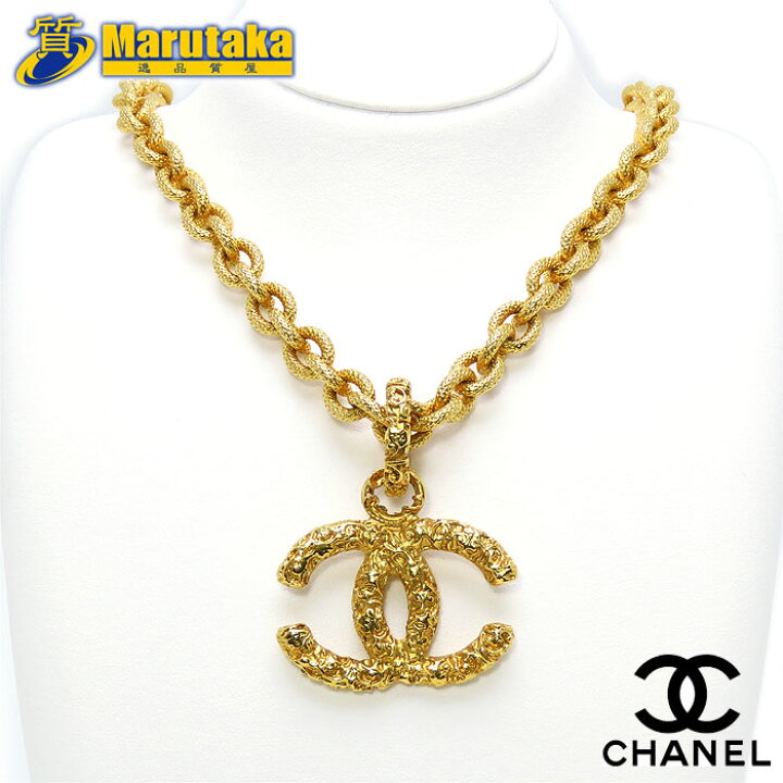 楽天市場】シャネル ココマーク 溶岩 チェーン ネックレス GP ゴールド  