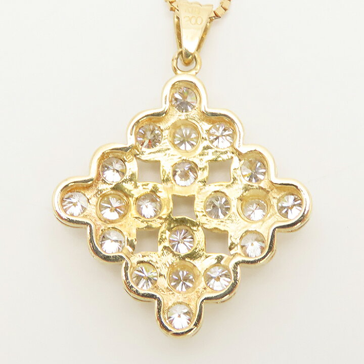 楽天市場】ダイヤモンド ネックレス 50cm K18 鑑別書 2.00ct 9.2g 750 