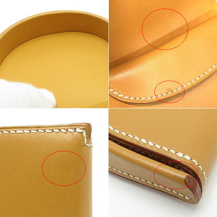 楽天市場】エルメス ブルゴーニュ コインケース HERMES レザー 茶 