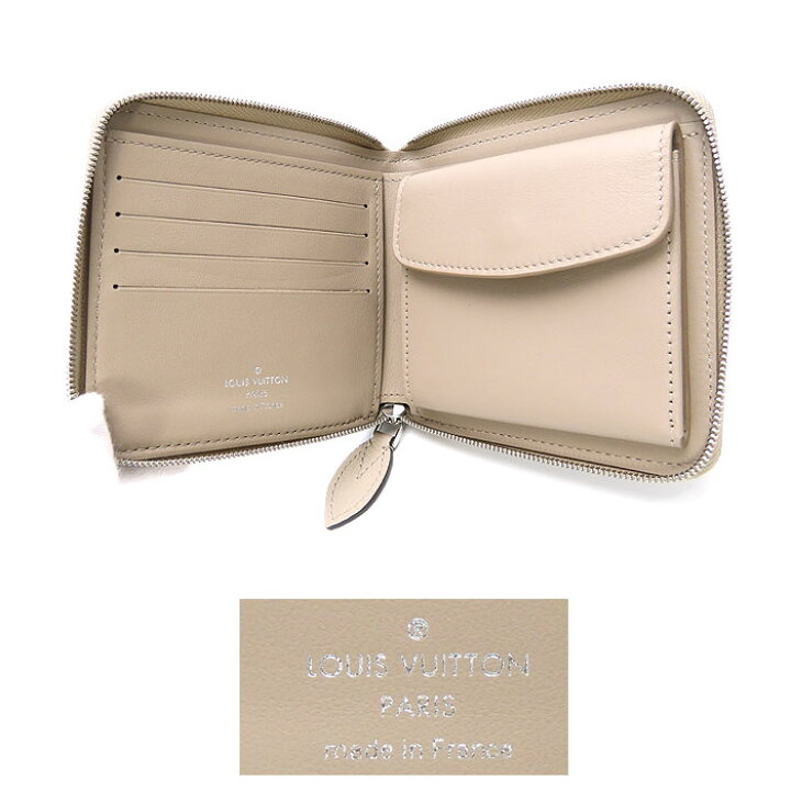 ルイヴィトン LOUIS VUITTON マヒナ ジッピーコンパクトウォレット 二  