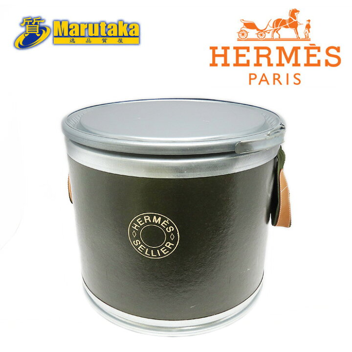 楽天市場】エルメス サドルボックス カーキ 馬具 缶 小物 グリーン 緑  