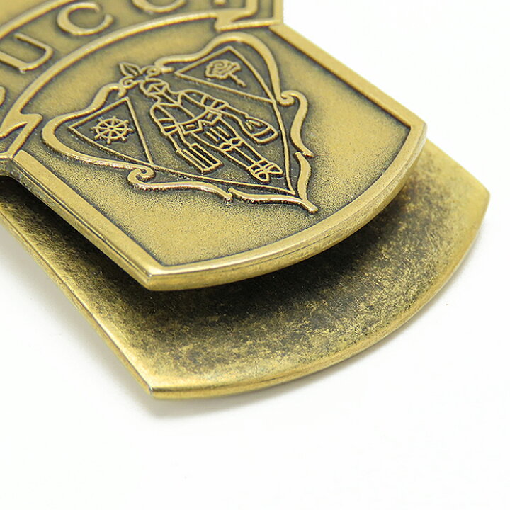 楽天市場】GUCCI グッチ マネークリップ 甲冑 紋章 クレスト 騎士  