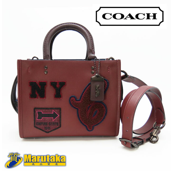楽天市場】COACH コーチ ローグ25 CG214 ヴァーシティ パッチ 2WAY 