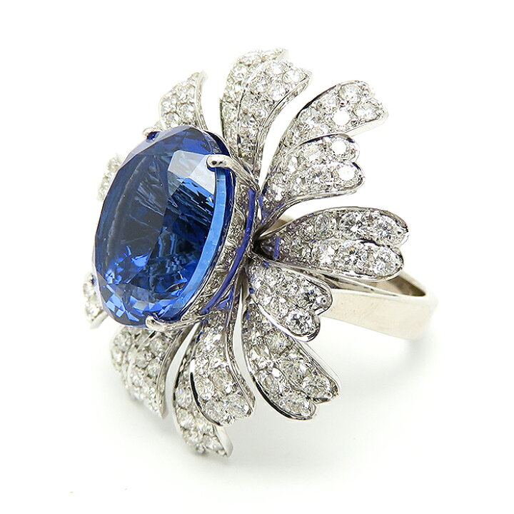 楽天市場】タンザナイト ダイヤモンド ホワイトゴールド リング 鑑別書  