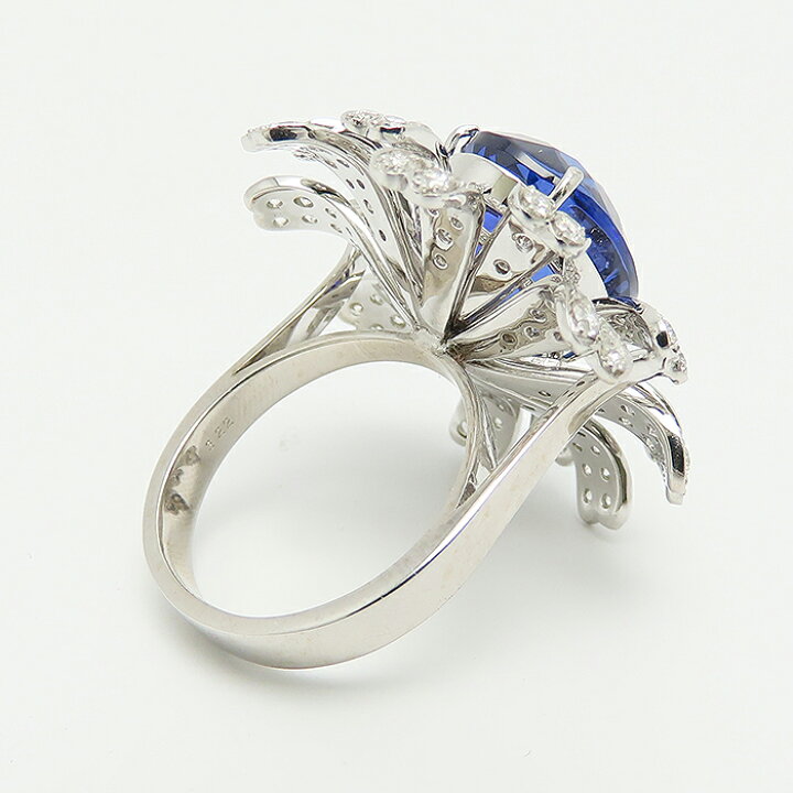 楽天市場】タンザナイト ダイヤモンド ホワイトゴールド リング 鑑別書  