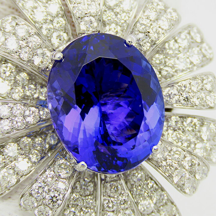 楽天市場】タンザナイト ダイヤモンド ホワイトゴールド リング 鑑別書  