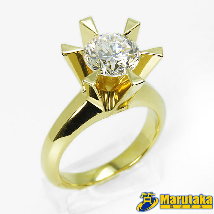 楽天市場】【K18 2.022ct ダイヤモンド 立て爪 リング】当店オリジナル 