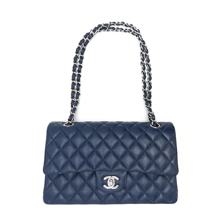 楽天市場】【シャネル】CHANEL チェーンショルダー25 キャビアスキン 