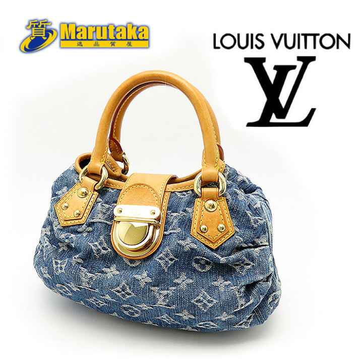 楽天市場】ルイ・ヴィトン プリーティ モノグラム デニム ハンド  