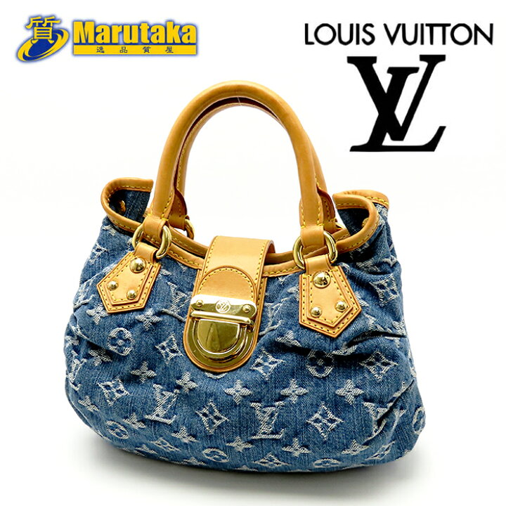 楽天市場】ルイ・ヴィトン プリーティ モノグラム デニム ハンド  