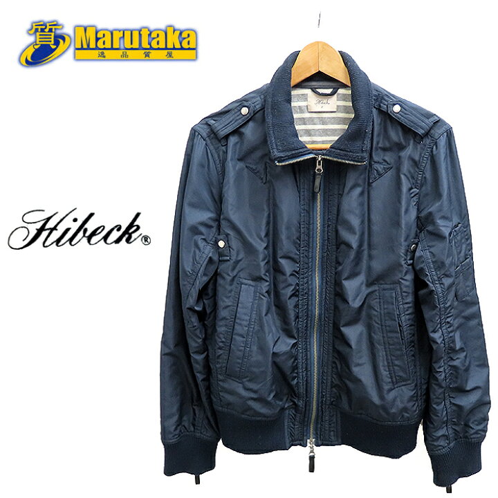 楽天市場】ハイベック ブルゾン #2 ネイビー Hibeck jacket ナイロン  