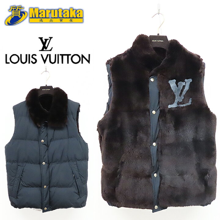 楽天市場】ルイ・ヴィトン リバーシブル ダウンジャケット ベスト  