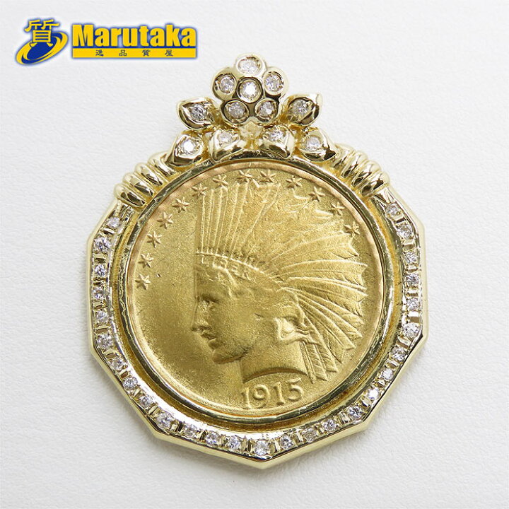 楽天市場】アメリカ インディアン ヘッド イーグル 1915年 10ドル 金貨 