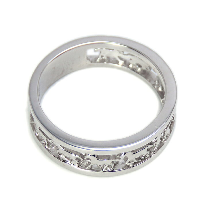 楽天市場】K18WG 馬 ホース 走る馬 透かし リング 11.5号 指輪  