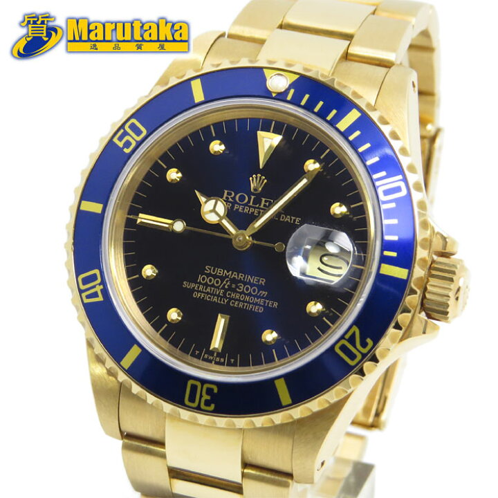 楽天市場】ロレックス ROLEX 16808 サブマリーナ フジツボダイヤル K18 