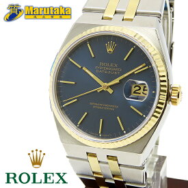 ロレックス オイスタークォーツ デイトジャスト 17013 ネイビー バー ヴィンテージ アンティーク 1978年 コンビ ROLEX DATEJUST SS YG Cal.5035 カレンダー 腕時計 逸品質屋 丸高 尼崎 兵庫 a22k385