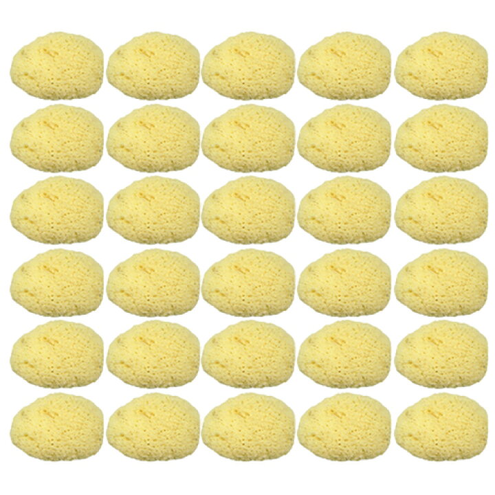 あすつく ユタカ 天然海綿スポンジ Natural Seasponge ナチュラル シースポンジ 特大サイズ 約8 5 5 5cm 30個セット お肌に優しい海からうまれた天然海綿スポンジ 完全包装でお届け致します Fucoa Cl