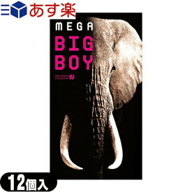 ◆【あす楽商品】【男性向け避妊用コンドーム】オカモト メガビッグボーイ(MEGA BIG BOY)(XLサイズ) 12個入り - 大きい人にも、そうでない人にも、サイズ充実 ※完全包装でお届け致します。