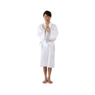 滝行用白衣 男女兼用 ホワイト / 滝行に最適 透けにくい 行衣 修行 服 白衣 滝行衣 水行 白装束 神社 仏…